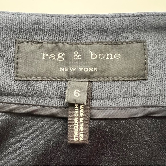 rag & bone Rowe Navy Crop Wide Leg Culottes Pants - Picture 14 of 16